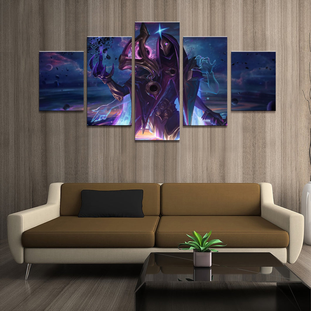 Home Decor Poster Pictures Prints Canvas 5 Piece Modular LOL League of Legends Khada Jhin Game Living Room Decorative Paintin