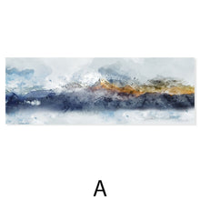 Load image into Gallery viewer, Long Landscape Abstract Mountain Sofa Background Canvas Paintings Poster Print Wall Art Pictures Living Room Home Decor NO FRAME
